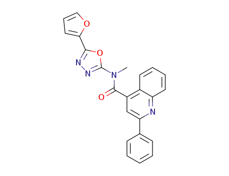 N-[5-(2-furyl)-1,3,4-oxadiazol-2-yl]-N-methyl-2-phenyl-4-quinolinecarboxamide