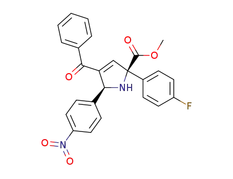 methyl 4-benzoyl-2-(4-fluorophenyl)-5-(4-nitrophenyl)-2,5-dihydro-1H-pyrrole-2-carboxylate