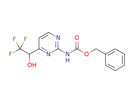 1-[2-N-(benzyloxycarbonylamino)pyrimidin-4-yl]-2,2,2-trifluoroethanol