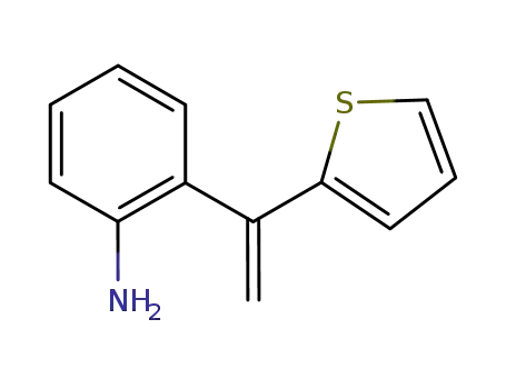 Molecular Structure of 817209-02-2 (Benzenamine, 2-[1-(2-thienyl)ethenyl]-)