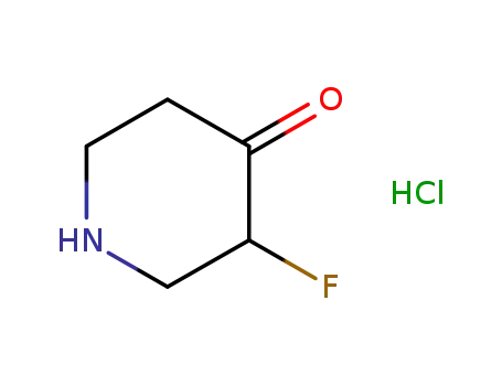Molecular Structure of 1070896-59-1 (4-Piperidinone,3-fluoro,HCl)