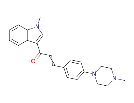 1-(1-methyl-1H-indol-3-yl)-3-[4-(4-methyl-piperazin-1-yl)-phenyl]-prop-2-en-1-one