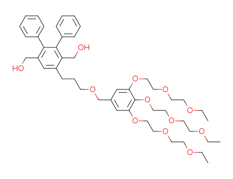 2,3-diphenyl-5-(3,4,5-tris(2-(2-ethoxyethoxy)ethoxy)-1-benzyloxypropyl)-1,4-bis(hydroxymethyl)benzene