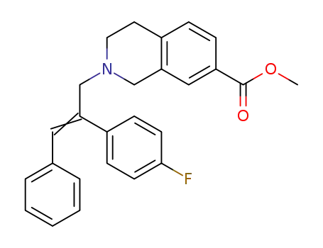 methyl 2-(2-(4-fluorophenyl)-3-phenylallyl)-1,2,3,4-tetrahydroisoquinoline-7-carboxylate
