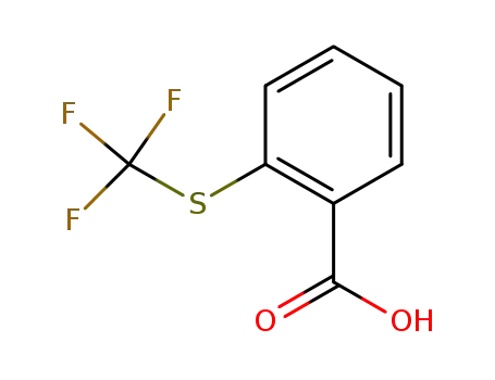 Molecular Structure of 37526-67-3 (2-(TRIFLUOROMETHYLTHIO)BENZOIC ACI)