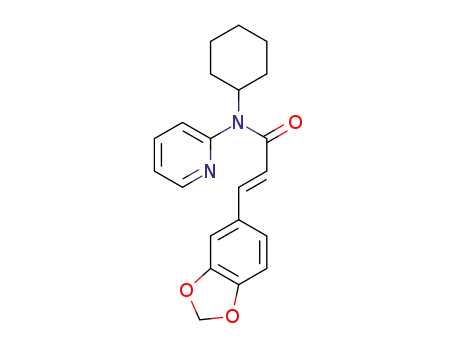 (E)-3-benzo[1,3]dioxol-5-yl-N-cyclohexyl-N-pyridin-2-yl-acrylamide
