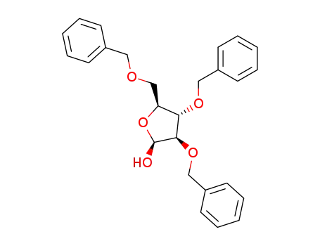 Molecular Structure of 89615-42-9 (2,3,5-TRI-O-BENZYL-BETA-L-ARABINO-FURANOSE)