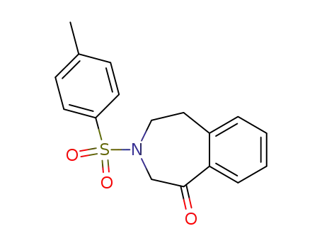 Molecular Structure of 15218-07-2 (2,3,4,5-Tetrahydro-3-[(4-methylphenyl)sulfonyl]-1H-3-benzazepin-1-one)