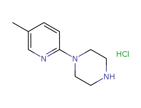 Molecular Structure of 1185307-85-0 (1-(5-Methylpyridin-2-yl)piperazine hydrochloride)