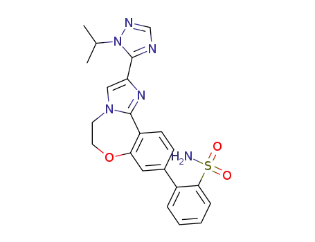 2-(2-(1-isopropyl-1H-1,2,4-triazol-5-yl)-5,6-dihydrobenzo[f]imidazo[1,2-d][1,4]oxazepin-9-yl)benzenesulfonamide