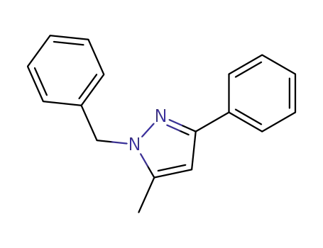 1H-Pyrazole, 5-methyl-3-phenyl-1-(phenylmethyl)-