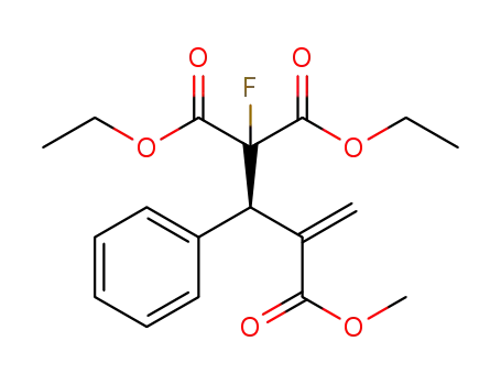 1,1-diethyl 3-methyl 1-fluoro-2-phenylbut-3-ene-1,1,3-tricarboxylate