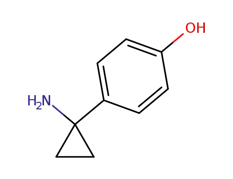 Molecular Structure of 1266158-02-4 (4-(1-aMinocyclopropyl)phenol hydrochloride)