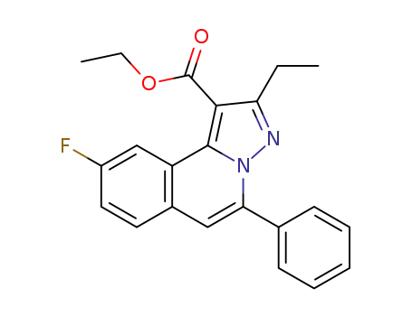 ethyl 2-ethyl-9-fluoro-5-phenylpyrazolo[5,1-a]isoquinoline-1-carboxylate