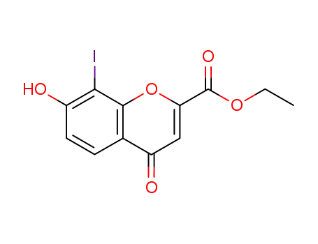 ethyl 7-hydroxy-8-iodo-4-oxochromene-2-carboxylate