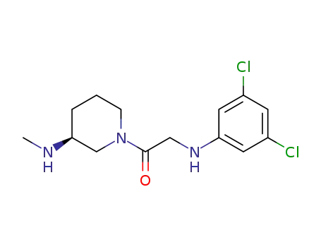 2-(3,5-dichlorophenylamino)-1-((S)-3-(methylamino)piperidin-1-yl)ethanone