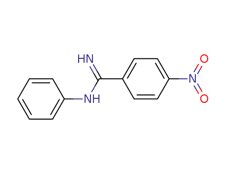 Molecular Structure of 52379-47-2 (BENZENECARBOXIMIDAMIDE,4-NITRO-N-PHENYL-)