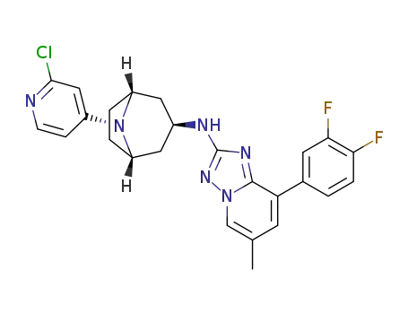 ((rac)-3-exo-8-(2-chloropyridin-4-yl)-8-azabicyclo[3.2.1]octan-3-yl)-8-(3,4-difluorophenyl)-6-methyl-[1,2,4]triazolo[1,5-a]pyridin-2-amine