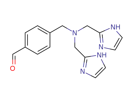 4-{[bis(1H-imidazol-2-ylmethyl)amino]methyl}benzaldehyde