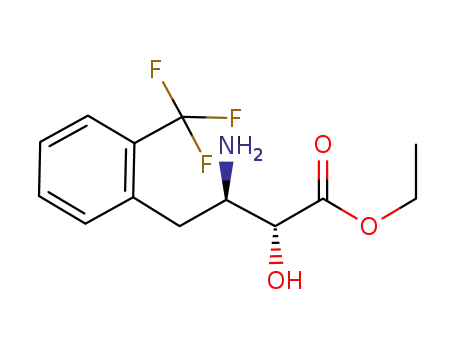 (2R,3R)-3-Amino-2-hydroxy-4-(2-trifluoromethyl-phenyl)-butyric acid ethyl ester
