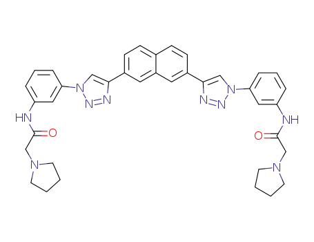 Molecular Structure of 1400645-91-1 (C<sub>38</sub>H<sub>38</sub>N<sub>10</sub>O<sub>2</sub>)