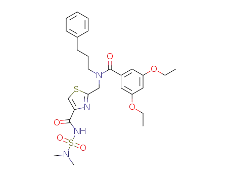 2-{[(3,5-diethoxybenzoyl)(3-phenylpropyl)amino]methyl}-N-[(dimethylamino)sulfonyl]-1,3-thiazole-4-carboxamide