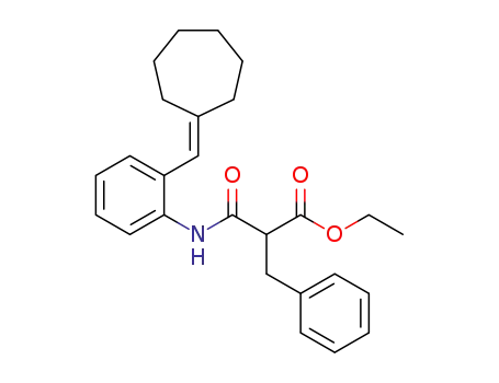 ethyl 2-benzyl-3-(2-(cycloheptylidenemethyl)phenylamino)-3-oxopropanoate