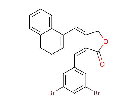 (Z)-((E)-3-(3,4-dihydronaphthalen-1-yl)allyl) 3-(3,5-dibromophenyl)acrylate