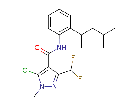 5-chloro-3-(difluoromethyl)-1-methyl-N-[2-(4-methylpentan-2-yl)phenyl]-1H-pyrazole-4-carboxamide