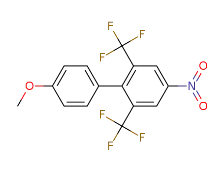 Molecular Structure of 1365643-25-9 (4'-methoxy-4-nitro-2,6-bis(trifluoromethyl)biphenyl)