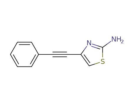 4-(phenylethynyl)thiazol-2-amine