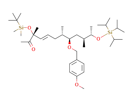 (3R,7S,8R,10S,11S,E)-3-(tert-butyldimethylsilyloxy)-8-(4-methoxybenzyloxy)-3,7,10-trimethyl-11-(triisopropylsilyloxy)dodec-4-en-2-one