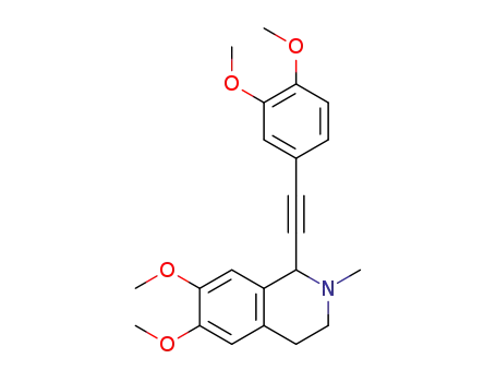 6,7-dimethoxy-1-(3,4-dimethoxyphenylethynyl)-2-methyl-1,2,3,4-tetrahydroisoquinoline