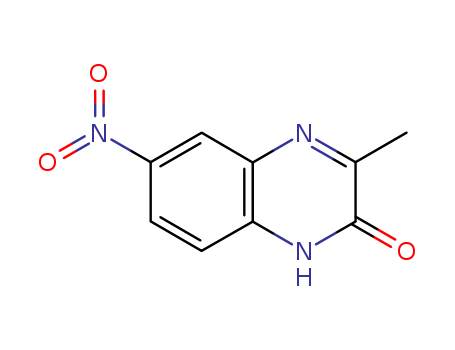 Molecular Structure of 19801-10-6 (2(1H)-Quinoxalinone, 3-methyl-6-nitro-)