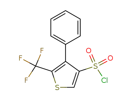 Molecular Structure of 680215-52-5 (4-PHENYL-5-(TRIFLUOROMETHYL)THIOPHENE-3-SULFONYL CHLORIDE)