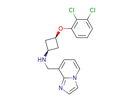 cis-3-[(2,3-dichlorophenyl)oxy]-N-(imidazo[1,2-a]pyridin-8-ylmethyl)cyclobutamine