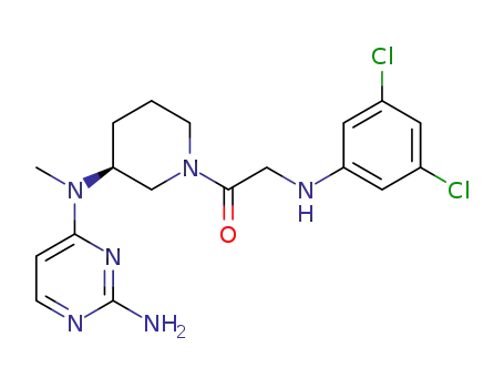 1-{(S)-3-[(2-aminopyrimidin-4-yl)methylamino]piperidin-1-yl}-2-(3,5-dichlorophenylamino)ethanone