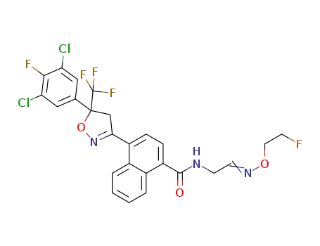 (E/Z)-4-(5-(3,5-dichloro-4-fluorophenyl)-5-(trifluoromethyl)-4,5-dihydroisoxazol-3-yl)-N-(2((2-fluoroethoxy)imino)ethyl)-1-naphthamide