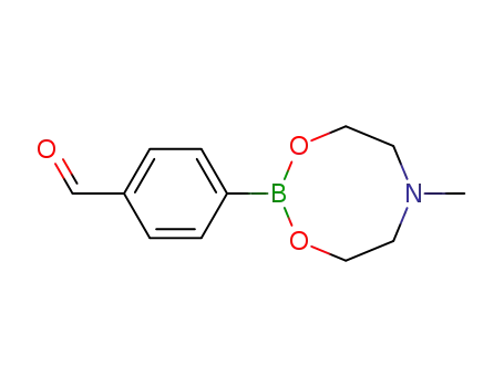 Molecular Structure of 128376-66-9 (Benzaldehyde, 4-(tetrahydro-6-methyl-4H-1,3,6,2-dioxazaborocin-2-yl)-)