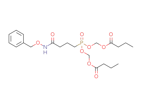 di(butyryloxymethyl) 4-(benzyloxyamino)-4-oxobutylphosphonate