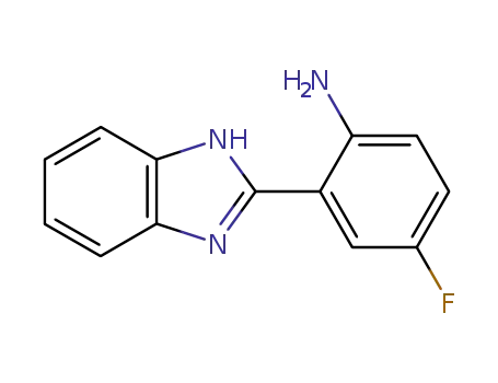 Molecular Structure of 10173-58-7 (2-(1H-benzimidazol-2-yl)-4-fluoroaniline)