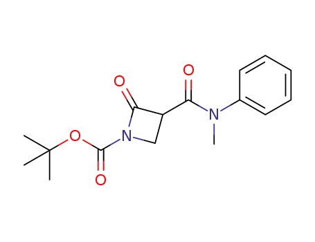 Molecular Structure of 1370018-28-2 (tert-butyl 3-(methyl(phenyl)carbamoyl)-2-oxoazetidine-1-carboxylate)