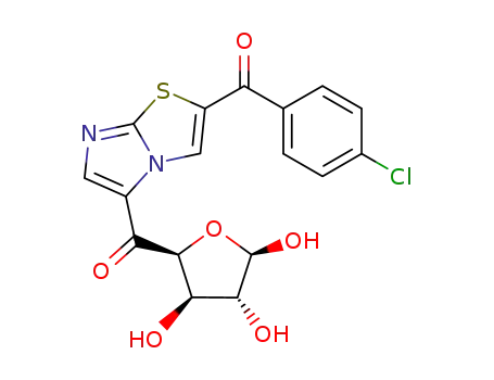3-(p-chlorobenzoyl)-5-(β-D-xylofuranos-5-ulo-5-yl)imidazo[2,1-b]thiazole