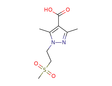 3,5-dimethyl-1-[2-(methylsulfonyl)ethyl]-1H-pyrazole-4-carboxylic acid