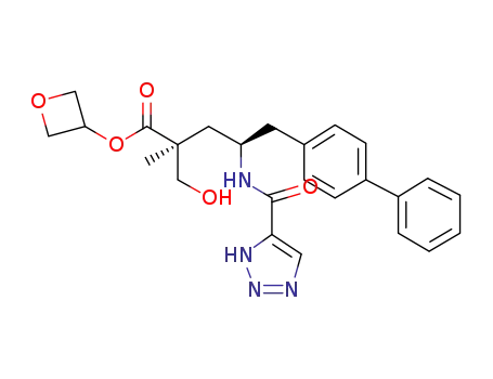 (2S,4R)-5-Biphenyl-4-yl-2-hydroxymethyl-2-methyl-4-[(3H-[1,2,3]triazole-4-carbonyl)-amino]-pentanoic acid oxetan-3-yl ester