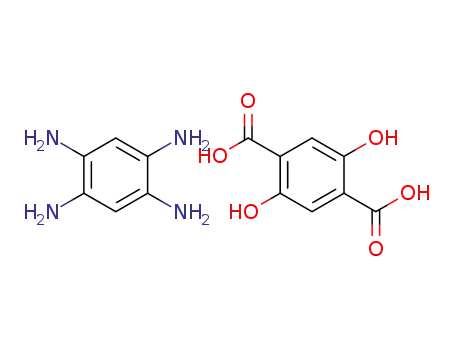 Molecular Structure of 957471-31-7 (1,2,4,5-tetraminobenzene 2,5-dihydroxyterephthalic acid)