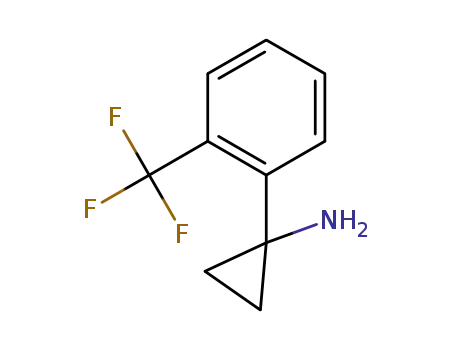 Molecular Structure of 886366-53-6 (Cyclopropanamine, 1-[2-(trifluoromethyl)phenyl]-)