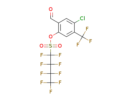Molecular Structure of 1415130-52-7 (4-chloro-2-formyl-5-(trifluoromethyl)phenyl 1,1,2,2,3,3,4,4,4-nonafluorobutane-1-sulfonate)
