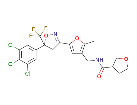 tetrahydrofuran-3-carboxylic acid {2-methyl-5-[5-(3,4.5-trichlorophenyl)-5-trifluoromethyl-4,5-dihydroisoxazol-3-yl]furan-3ylmethyl}amide