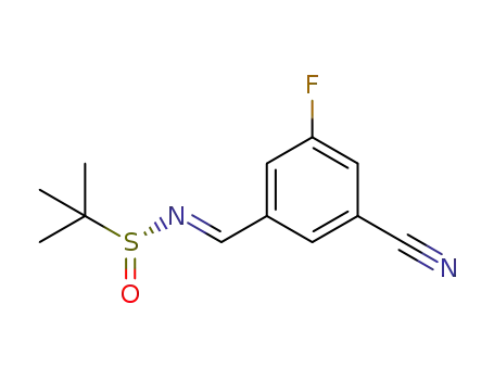 (R,E)-N-(3-cyano-5-fluorobenzylidene)-2-methylpropane-2-sulfinamide